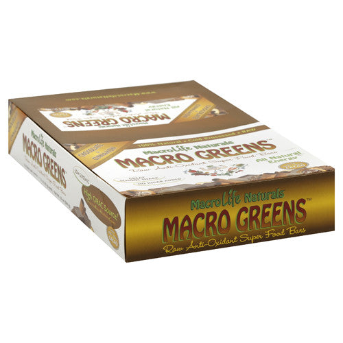 Macro Life Naturals Macro Greens Raw Anti-Oxidant Super Food Bars